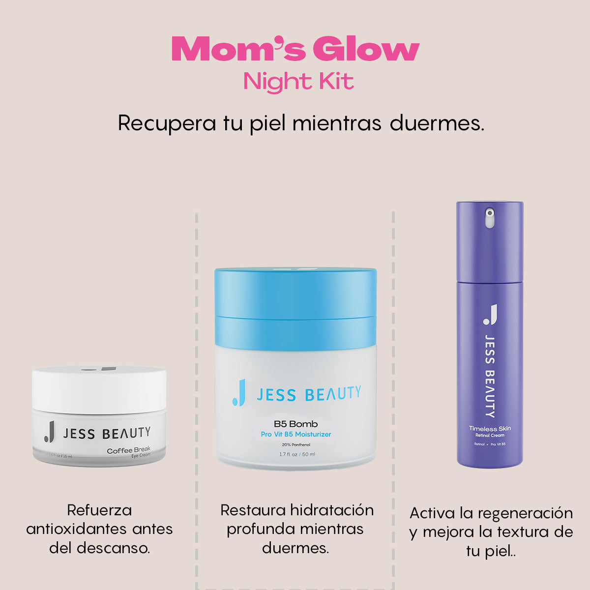 jjリュクスRCBCフェイスセラム　RCRカバーセラム　RCバームBB Mom's Glow – Night Kit